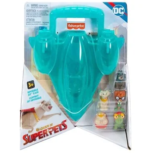 FISHER PRICE DC League Of Super-Pets Schowek odrzutowiec HGV07 - Figurki dla dzieci - miniaturka - grafika 1