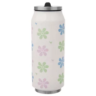 Orion Kubek termiczny termos bidon kwiatki PUSZKA 400 ml O-128512 + O-128512 - Kubki termiczne - miniaturka - grafika 1
