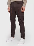 Spodnie męskie - G-Star Raw Spodnie materiałowe Zip Pocket 3D D21975-C105-0028 Brązowy Skinny Fit - miniaturka - grafika 1