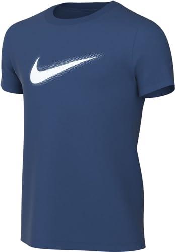 Nike Chłopcy B Nk Df Multi+ Ss Top Hbr, Court Blue/White, DX5386-476, XS