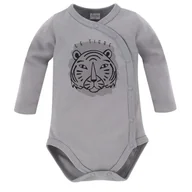 Body dla niemowląt - Pinokio Body rozpinane Le Tigre 56 SZARE - miniaturka - grafika 1