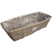 Skrzynie ogrodowe - DONICZKA KOSZ BALKONÓWKA DO NASADZEŃ KWIATOWYCH KWIATY ZIOŁA 52 cm - miniaturka - grafika 1