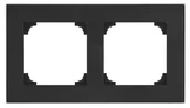 Klawisze i ramki - Ramka podwójna Simon 55 Duo czarna chrom Kontakt Simon - miniaturka - grafika 1