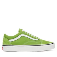 Trampki damskie - Tenisówki Vans Old Skool VN000D7ZFPB1 Zielony - miniaturka - grafika 1