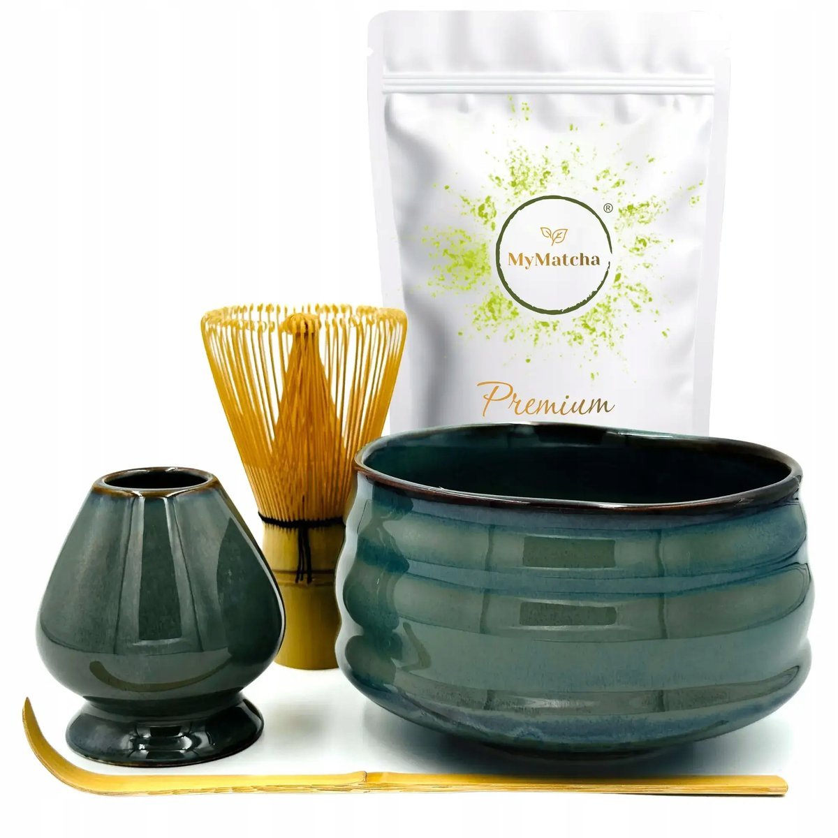 Zestaw do Matcha MyMatcha Takara Fukuoka - Chasen Chashaku Czarka Podstawka
