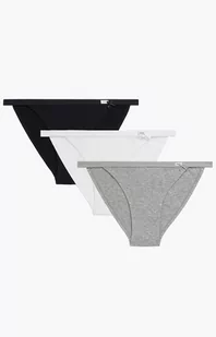 3-pack figi damskie tanga 3CLP-006-CZA/BIA/SZMJ, Kolor czarno-biało-szary, Rozmiar S, ATLANTIC - Primodo.com - Majtki damskie - miniaturka - grafika 1