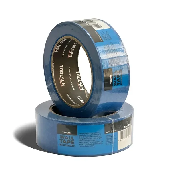 TAŚMA MALARSKA Blue do odcinania 38mm x 50m papierowa niebieska