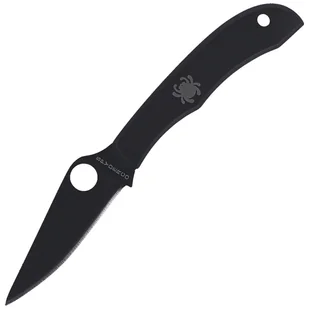 Nóż składany Spyderco HoneyBee Stainless Black Plain (C137BKP) - Noże - miniaturka - grafika 1