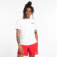 Koszulki męskie - Koszulka męska New Balance MT43901WT  biała - miniaturka - grafika 1