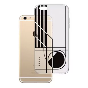 Apple iPhone 6 Plus/6s Plus Ferya Slim CASE CIRCLE Black - Etui i futerały do telefonów - miniaturka - grafika 1