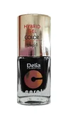 Lakiery hybrydowe - Delia Cosmetics Cosmetics, Coral Hybrid Gel, lakier do paznokci nr 26 czarny, 11 ml - miniaturka - grafika 1