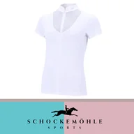 Koszulki jeździeckie - Schockemohle Koszulka konkursowa SPAnita Style SS25 - white - miniaturka - grafika 1