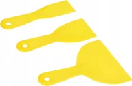 Narzędzia murarskie - Zestaw 3X Szpachla Szpachelka Skrobak Plastikowy - miniaturka - grafika 1