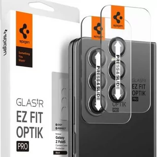 Spigen Szkło na aparat Glas.tR Ez Fit Optik Pro 2-Pack do Galaxy Z Fold5, czarne - Pozostałe akcesoria do telefonów - miniaturka - grafika 1