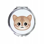 Lusterka do makijażu - Kot singapurski Lusterko kieszonkowe, do torebki - miniaturka - grafika 1