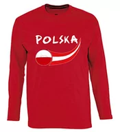 Koszulki męskie - Supportershop Supportershop T-Shirt Polska L/S męski biały biały XX-L 5060542525091 - miniaturka - grafika 1