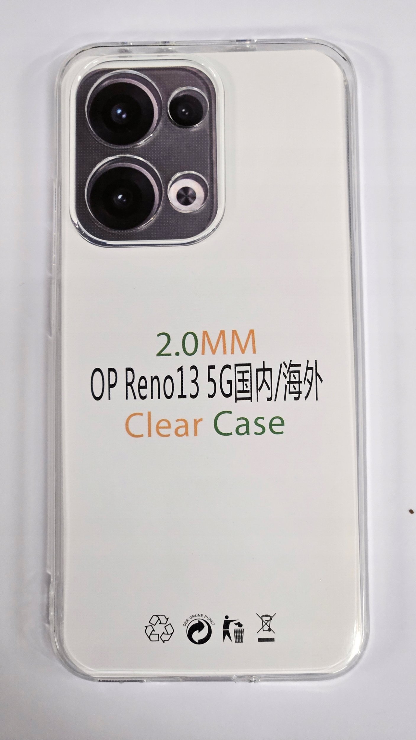 Futerał CLEAR CASE 2 mm do OPPO Reno 13 camera protection transparentny