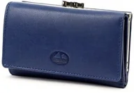 Portfele - Portfel Damski Skórzany El Forest (PL) Skóra Bydlęca Klamra 14 cm RFID 948 47 GRANATOWY 14,5 x 9 x 2,5 [cm] - miniaturka - grafika 1
