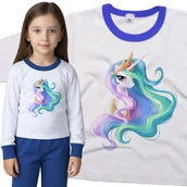 Piżamy dla dziewczynek - Piżama dziecięca Unicorn Jednorożec Księżniczka 86/92 - VoloDonum - miniaturka - grafika 1