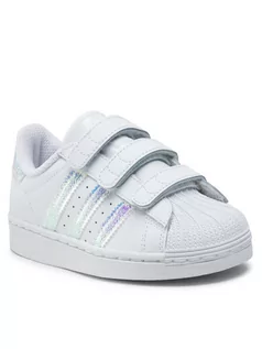 Buty dla dziewczynek - Adidas Buty Superstar Cf C FV3655 Biały - grafika 1