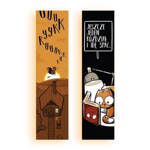 Zakładka kartonowa - Kukuryku - gadżet - Zakładki do książek - miniaturka - grafika 1