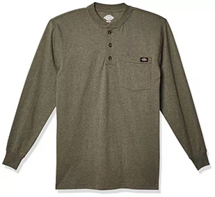 Dickies koszula męska henley, Military Green Single Dye Heather, XXL - Koszule męskie - miniaturka - grafika 1