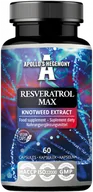 Suplementy naturalne - APOLLO'S HEGEMONY RESVERATROL MAX TRANS-RESWERATROL 60 KAPSUŁEK - miniaturka - grafika 1
