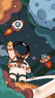Puzzle - PUZZLE Retro NASA Kosmos Planety Gwiazdy + IMIĘ Pudełko 120 el. - miniaturka - grafika 1
