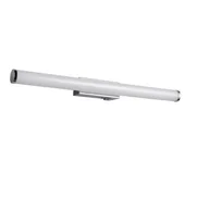 Lampy ścienne - Kinkiet ścienny Mattimo biały chromowany LED 6W 4000K 750lm nad lustro z włącznikiem wym: 5 x 60 cm szkło IP44 Trio - miniaturka - grafika 1