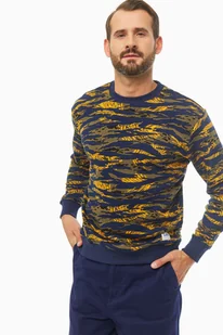 LEE SEASONAL CAMO SWS MĘSKA BLUZA BEZ KAPTURA WASHED BLUE L80ASPLR 112121285 - Lee - Bluzy męskie - miniaturka - grafika 1