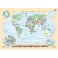 Atlasy i mapy - Świat polityczno-fizyczny dwustronna mapa-podkładka na biurko EkoGraf - miniaturka - grafika 1