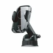 Uchwyty samochodowe do telefonów - Joyroom UCHWYT SAMOCHODOWY JOYROOM JR-ZS241 DASHBOARD CAR MOUNT WIRELESS CHARGER 15W BLACK 3247 - miniaturka - grafika 1