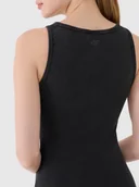 Sukienki - Damska sukienka midi 4F 4FRSS25TDREF180 - czarna - miniaturka - grafika 1