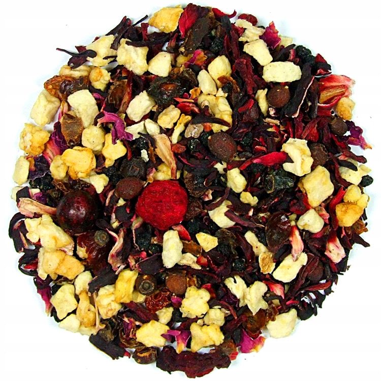 Herbatka Owocowa Witaminka czarny bez Malina płatki róży 1kg