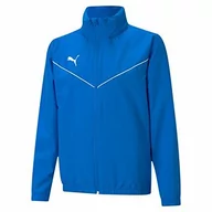 Bluzy dla chłopców - Puma Bluza chłopięca Teamrise All Weather Jkt Jr niebieski Electric Blue Lemonade 152 657402 - miniaturka - grafika 1