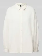 Bluzki damskie - Bluzka koszulowa o kroju relaxed fit z czystej bawełny model ‘MUNA’ - miniaturka - grafika 1