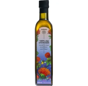 Wellbear Olej z krokosza zimnotłoczony - 500 ml - Zdrowa żywność - miniaturka - grafika 1