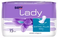 Kosmetyki do higieny intymnej - Seni Lady Extra Plus Wkładki Urologiczne 15 Szt. - miniaturka - grafika 1