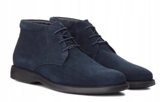 GEOX U BRAYDEN TRZEWIKI SKÓRZANE GRANATOWE 44 JIB