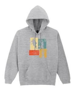 Bluza Koszykówka NBA Retro Basketball Sportowa na Trening Szara XXL - Bluzy męskie - miniaturka - grafika 1