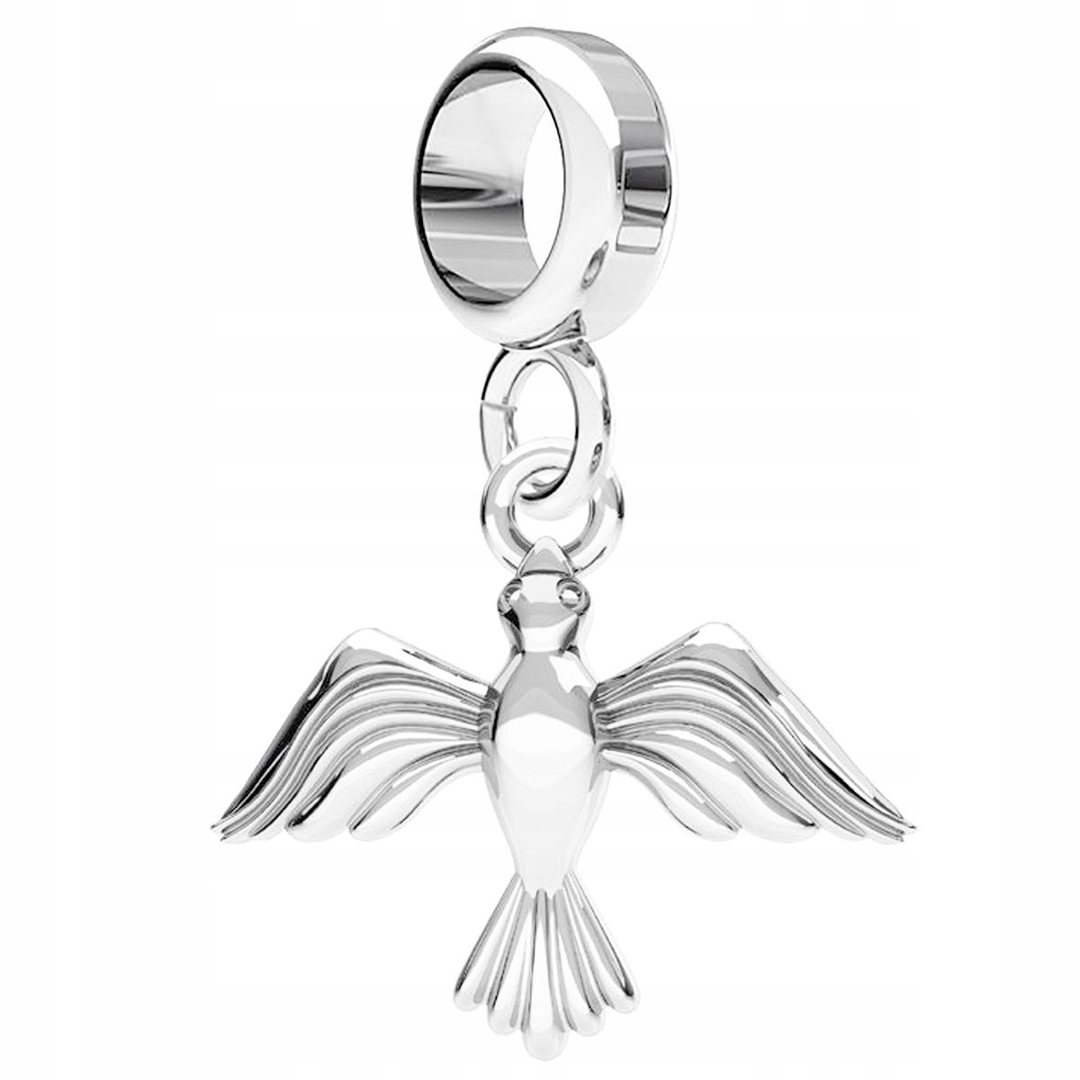 Charms Srebrny z Ptaszkiem Ptakiem Bird Ptak Ptaszek Jaskółka SREBRO 925