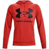 Bluzy męskie - Bluza męska Under Armour Rival Fleece Big Logo HD czerwona 1357093 839-XL - miniaturka - grafika 1