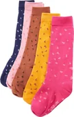 Skarpetki dla dzieci - vidaXL Skarpetki dziecięce, 5 par, nadruk w plamki, 26-29 - miniaturka - grafika 1