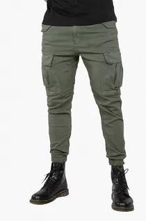 Spodnie męskie - Alpha Industries spodnie bawełniane Airman Pant kolor zielony 188201.142 - grafika 1