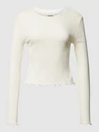 Bluzki damskie - Bluzka z długim rękawem z falistym dołem model ‘SHIP’ - miniaturka - grafika 1