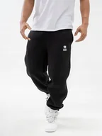 Dresy męskie - SPODNIE DRESOWE Męskie Bawełniane Czarne GOOD LUCK Koniczyna NA GUMCE XL - miniaturka - grafika 1