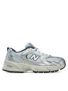 New Balance Sneakersy GR530KA Srebrny - Buty dla dziewczynek - miniaturka - grafika 1