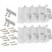 Zawiasy, okucia i inne akcesoria - Zestaw 2 uchwytów montażowych do paneli słonecznych w kształcie litery Z do przyczep kempingowych, łodzi, samochodów ciężarowych, domów, instalacji po - miniaturka - grafika 1