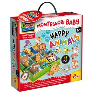 Montessori Baby Szczęśliwe zwierzęta Nowa - Gry planszowe - miniaturka - grafika 1