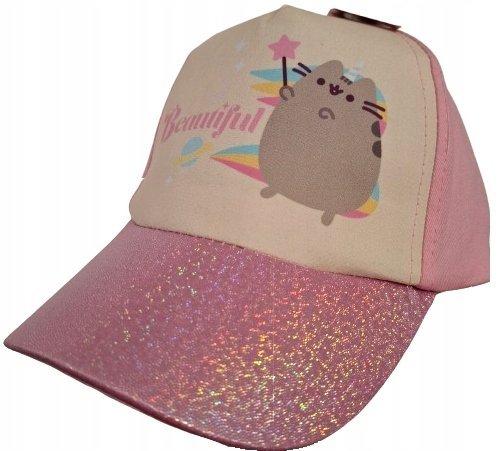 CZAPKA Z DASZKIEM Pusheen Kot DLA DZIECI BEAUTIFUL Bejsbolówka CARBOTEX